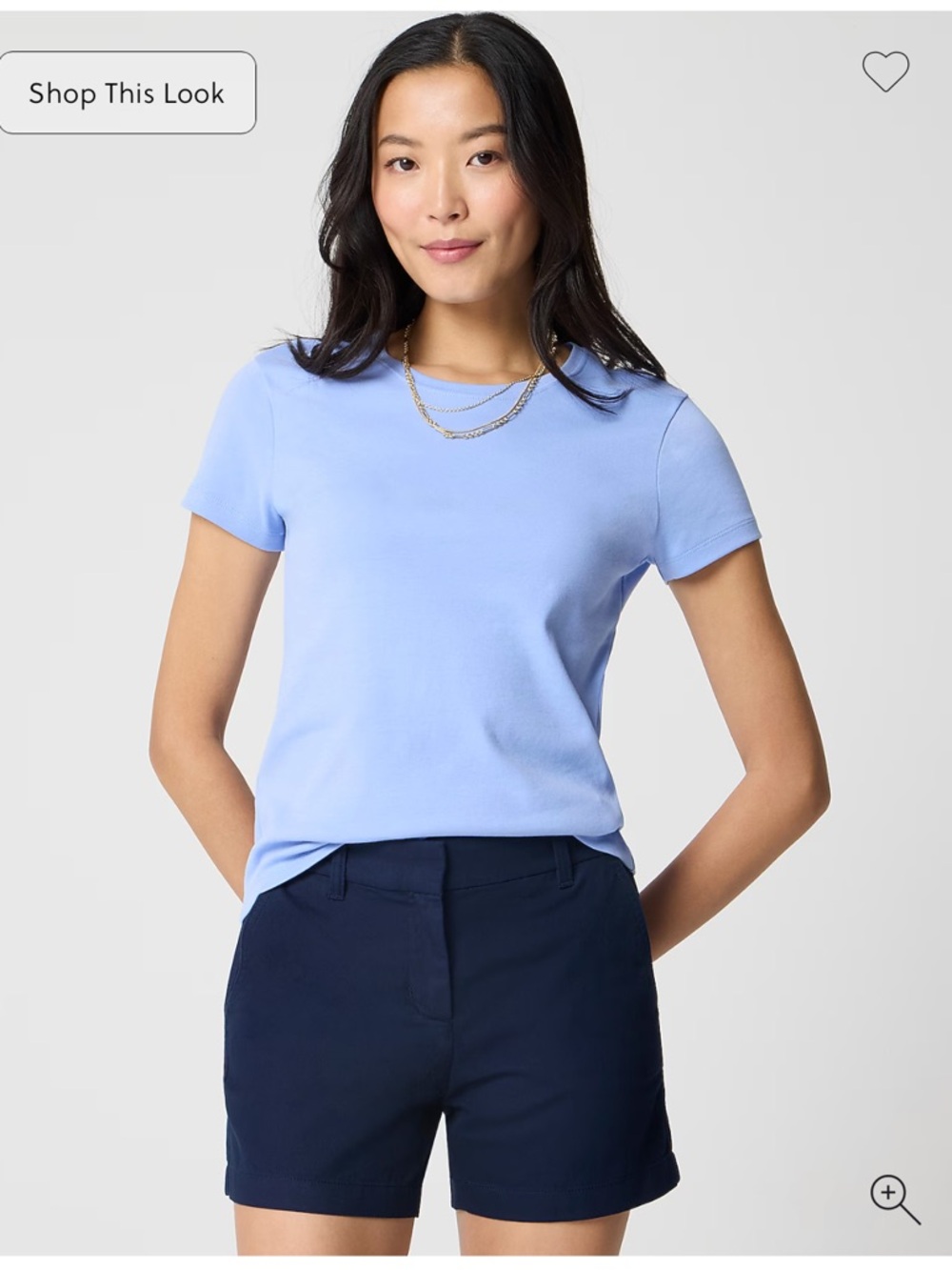 J. Crew Navy Blue Classic Chino 7” Shorts